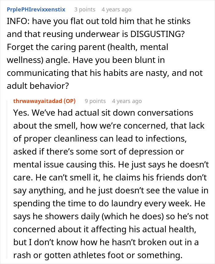 Grown Man Hates Doing Laundry, Doesn’t Understand Why His Family Calls Him Out On His Stinky Clothes Grown Man Hates Doing Laundry, Doesn’t Understand Why His Family Calls Him Out On His Stinky Clothes
