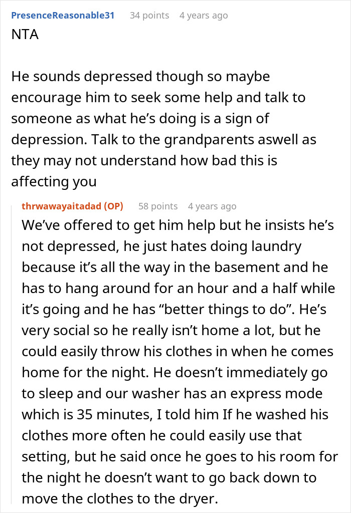 Grown Man Hates Doing Laundry, Doesn’t Understand Why His Family Calls Him Out On His Stinky Clothes Grown Man Hates Doing Laundry, Doesn’t Understand Why His Family Calls Him Out On His Stinky Clothes