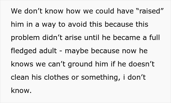 Grown Man Hates Doing Laundry, Doesn’t Understand Why His Family Calls Him Out On His Stinky Clothes Grown Man Hates Doing Laundry, Doesn’t Understand Why His Family Calls Him Out On His Stinky Clothes