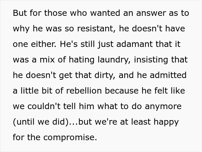 Grown Man Hates Doing Laundry, Doesn’t Understand Why His Family Calls Him Out On His Stinky Clothes Grown Man Hates Doing Laundry, Doesn’t Understand Why His Family Calls Him Out On His Stinky Clothes