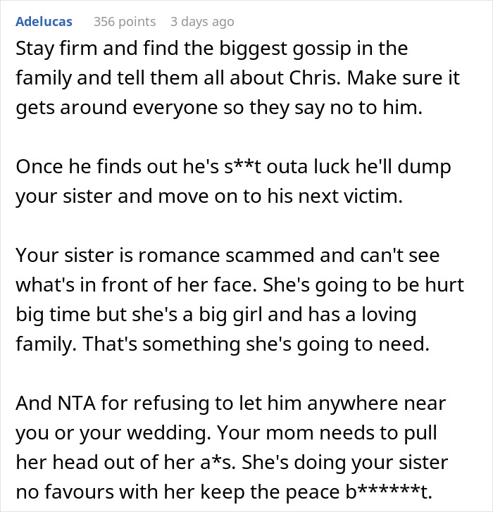Bride Was Never Fond Of Her Sister’s Charming Boyfriend, Then Learns Why Her Gut Feeling Was Right