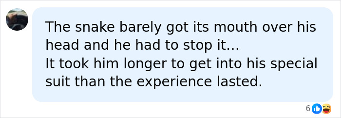 Man Lets A Giant Snake Try To Swallow Him, Says A Much Smaller Animal Hurt Far More Man Lets A Giant Snake Try To Swallow Him, Says A Much Smaller Animal Hurt Far More