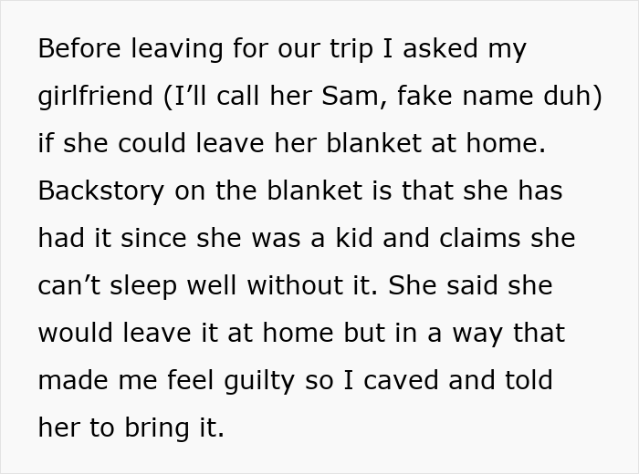 Man Comes To The Internet To Complain About GF&rsquo;s Attachment To Her Blanket, She Gives A Savage Response