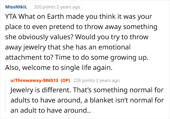 Man Comes To The Internet To Complain About GF&rsquo;s Attachment To Her Blanket, She Gives A Savage Response