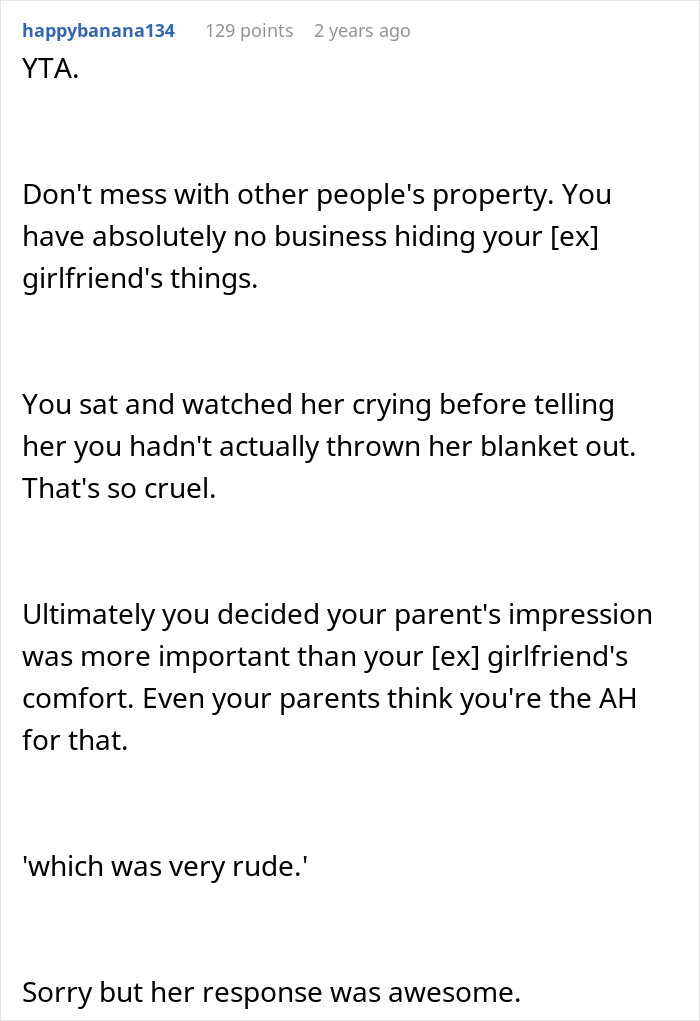 Man Comes To The Internet To Complain About GF&rsquo;s Attachment To Her Blanket, She Gives A Savage Response