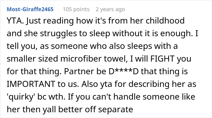 Man Comes To The Internet To Complain About GF&rsquo;s Attachment To Her Blanket, She Gives A Savage Response