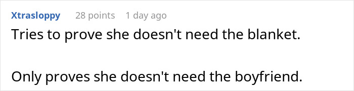 Man Comes To The Internet To Complain About GF&rsquo;s Attachment To Her Blanket, She Gives A Savage Response