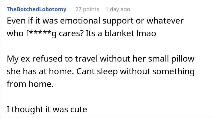 Man Comes To The Internet To Complain About GF&rsquo;s Attachment To Her Blanket, She Gives A Savage Response