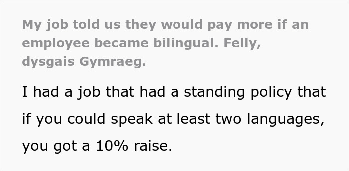 Guy Learns Welsh After Finding Out About A Special Bilingual Raise, His Managers Regret Not Specifying