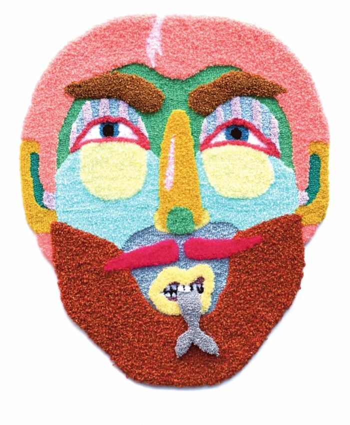 Colorful Tufted Art By Ina Dyreborg Turns Faces, Masks And Animals Into Textile Works (21 pics) Colorful Tufted Art By Ina Dyreborg Turns Faces, Masks And Animals Into Textile Works (21 pics)