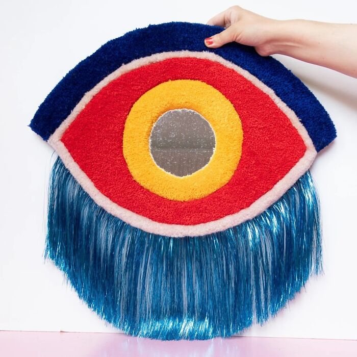 Colorful Tufted Art By Ina Dyreborg Turns Faces, Masks And Animals Into Textile Works (21 pics) Colorful Tufted Art By Ina Dyreborg Turns Faces, Masks And Animals Into Textile Works (21 pics)