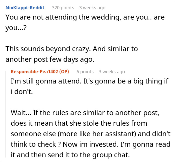 Bridezilla’s Wedding Rules Make Absolutely No Sense, Guest Wonders What Is Even Going On Bridezilla’s Wedding Rules Make Absolutely No Sense, Guest Wonders What Is Even Going On
