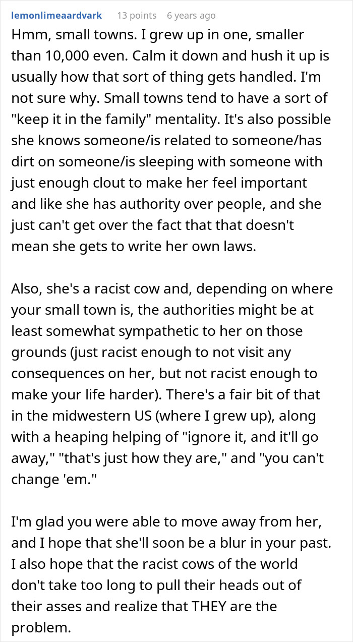 Woman Decides To Move After Unhinged Mom Invents A Law And Calls The Police On Her 10YO Daughter Woman Decides To Move After Unhinged Mom Invents A Law And Calls The Police On Her 10YO Daughter