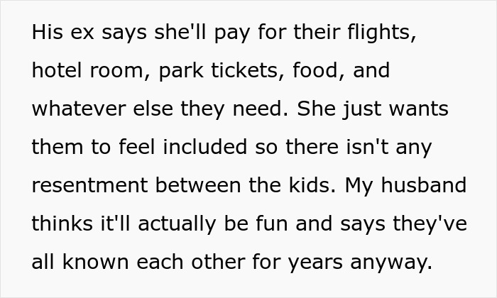 Wife Says No To Husband&rsquo;s Plan To Bring His Former Stepkids On Their Florida Vacation, He Gets Mad