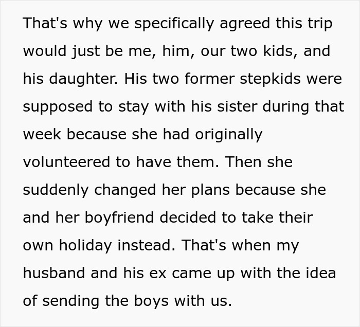 Wife Says No To Husband&rsquo;s Plan To Bring His Former Stepkids On Their Florida Vacation, He Gets Mad