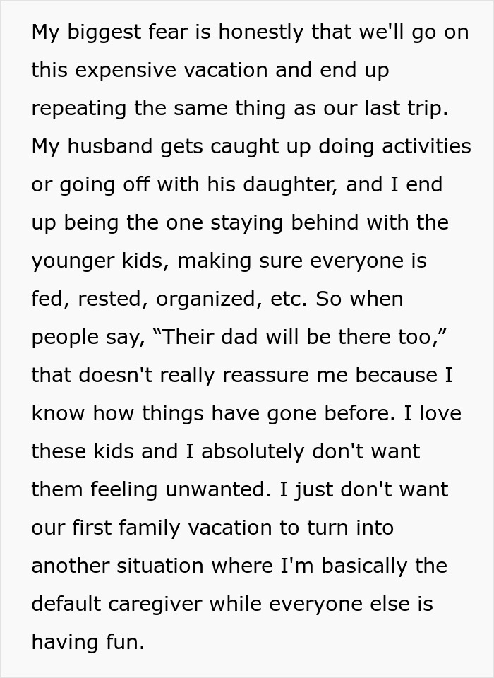 Wife Says No To Husband&rsquo;s Plan To Bring His Former Stepkids On Their Florida Vacation, He Gets Mad