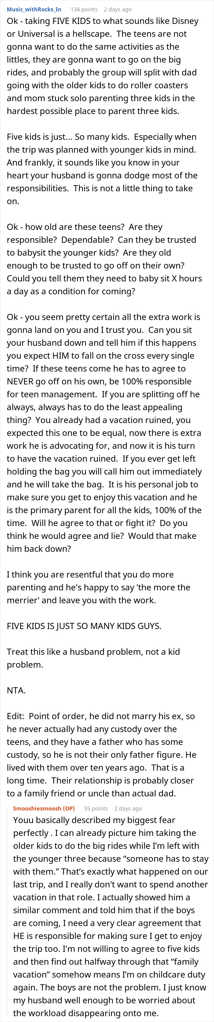 Wife Says No To Husband&rsquo;s Plan To Bring His Former Stepkids On Their Florida Vacation, He Gets Mad