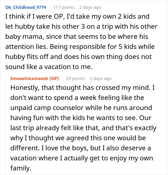 Wife Says No To Husband&rsquo;s Plan To Bring His Former Stepkids On Their Florida Vacation, He Gets Mad
