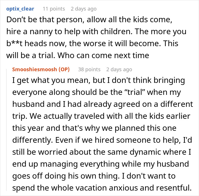 Wife Says No To Husband&rsquo;s Plan To Bring His Former Stepkids On Their Florida Vacation, He Gets Mad