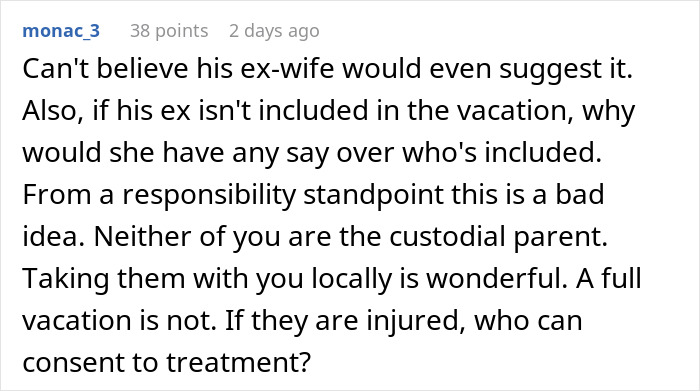 Wife Says No To Husband&rsquo;s Plan To Bring His Former Stepkids On Their Florida Vacation, He Gets Mad