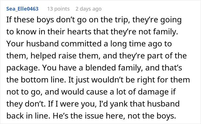 Wife Says No To Husband&rsquo;s Plan To Bring His Former Stepkids On Their Florida Vacation, He Gets Mad