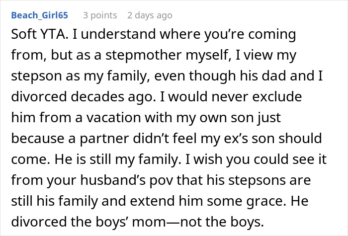 Wife Says No To Husband&rsquo;s Plan To Bring His Former Stepkids On Their Florida Vacation, He Gets Mad