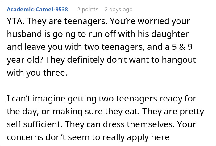 Wife Says No To Husband&rsquo;s Plan To Bring His Former Stepkids On Their Florida Vacation, He Gets Mad