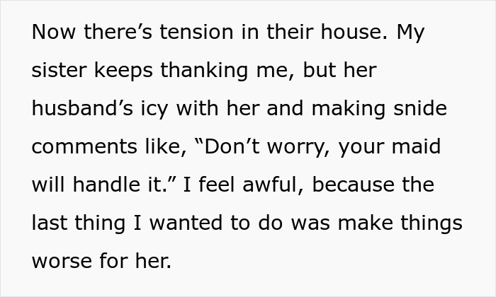 Sis Comes To Aid Postpartum Mom With Household Chores, BIL Says Wife Should Handle It Herself