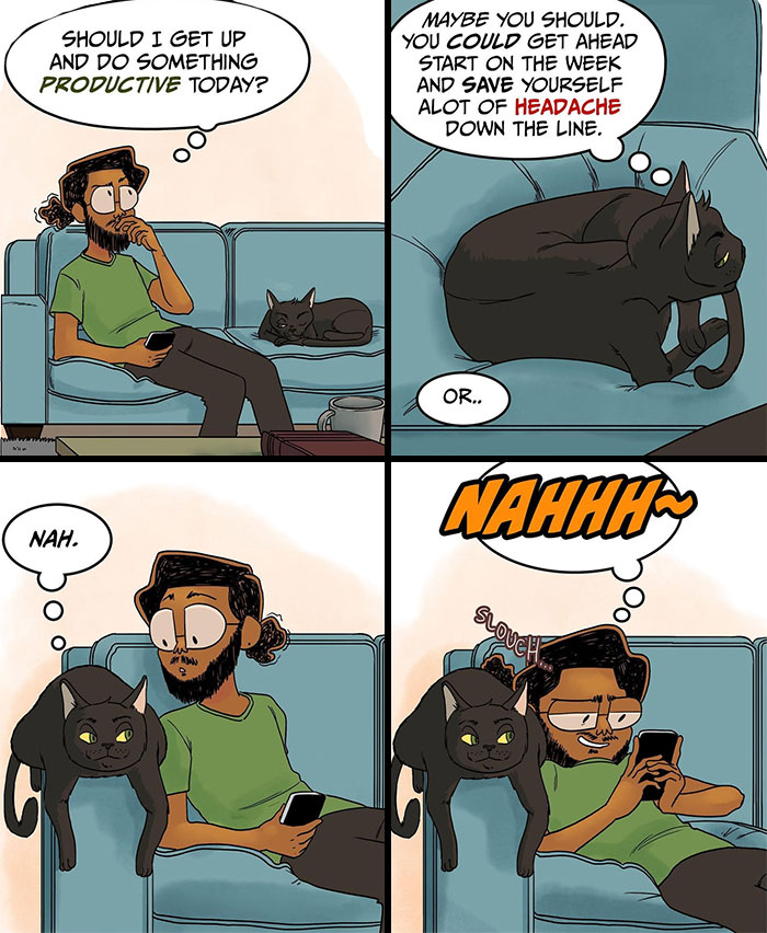 This Artist Created 22 Funny Comics About Life With His Girlfriend And Two Black Cats This Artist Created 22 Funny Comics About Life With His Girlfriend And Two Black Cats