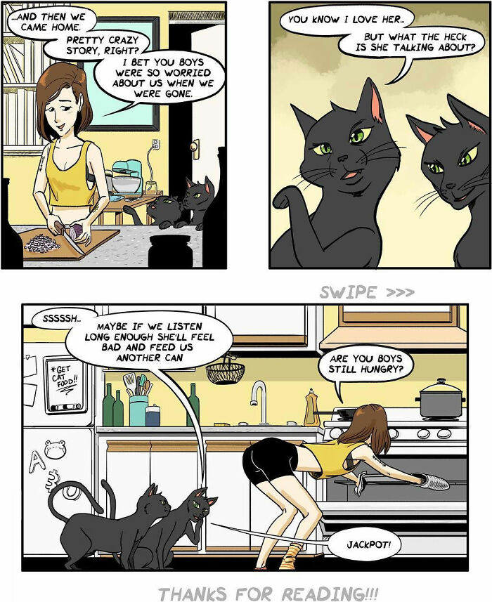 This Artist Created 22 Funny Comics About Life With His Girlfriend And Two Black Cats This Artist Created 22 Funny Comics About Life With His Girlfriend And Two Black Cats