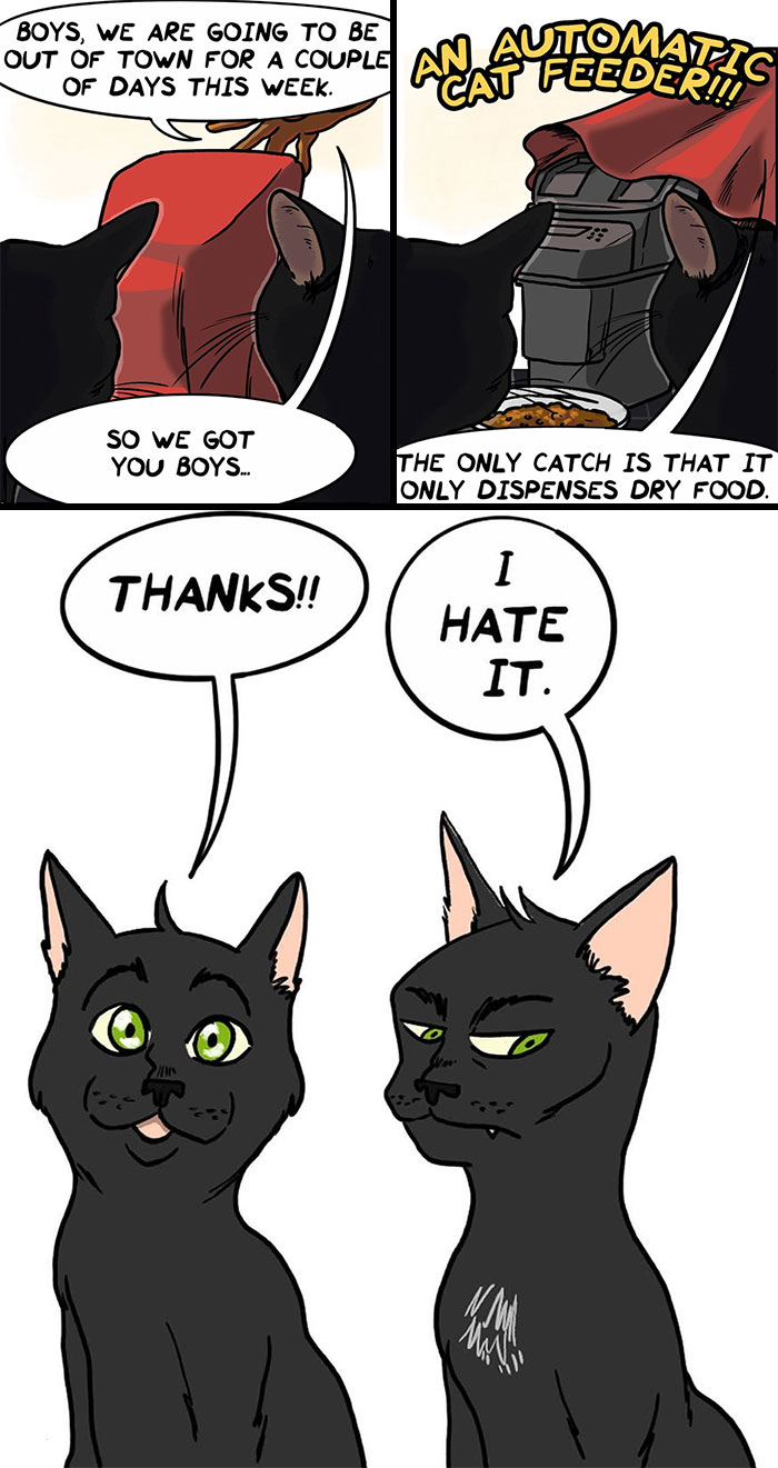 This Artist Created 22 Funny Comics About Life With His Girlfriend And Two Black Cats This Artist Created 22 Funny Comics About Life With His Girlfriend And Two Black Cats
