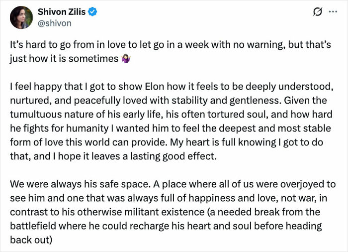 Shivon Zilis Sparks Furious Backlash After Airing Her Breakup With Elon Musk In A Bombshell Post