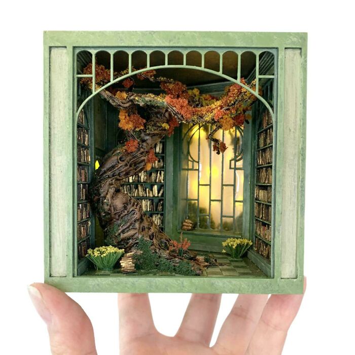 105 Book Nooks That Turn A Few Inches Of Shelf Space Into Entire Little Worlds (New Pics) 105 Book Nooks That Turn A Few Inches Of Shelf Space Into Entire Little Worlds (New Pics)