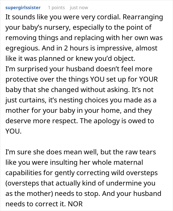 Woman Asks MIL To Babysit For 2 Hours, Can’t Recognize The Nursery When She Comes Back Woman Asks MIL To Babysit For 2 Hours, Can’t Recognize The Nursery When She Comes Back