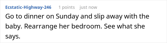 Woman Asks MIL To Babysit For 2 Hours, Can’t Recognize The Nursery When She Comes Back Woman Asks MIL To Babysit For 2 Hours, Can’t Recognize The Nursery When She Comes Back