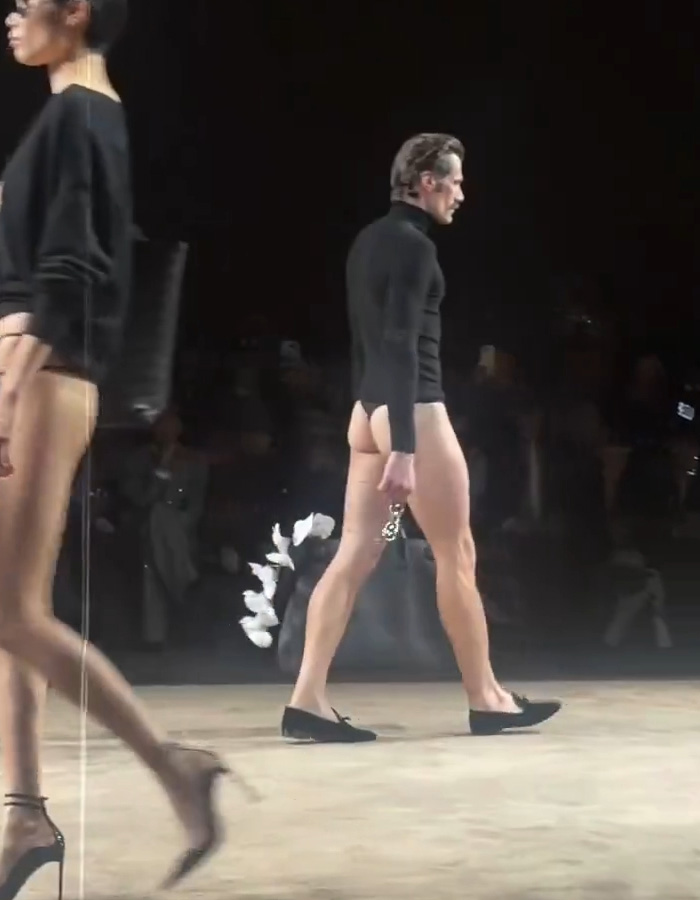 Tom Ford’s Men-In-Thongs Runway Show Leaves People Cringing: “This Is Not Fashion, This Is Stupidity”