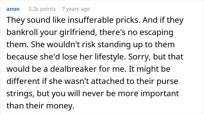 Guy Can’t Handle Being With Girlfriend’s Rich Family Who Thinks He’s A Complete Loser