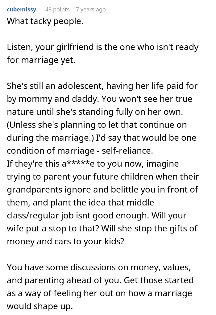 Guy Can’t Handle Being With Girlfriend’s Rich Family Who Thinks He’s A Complete Loser