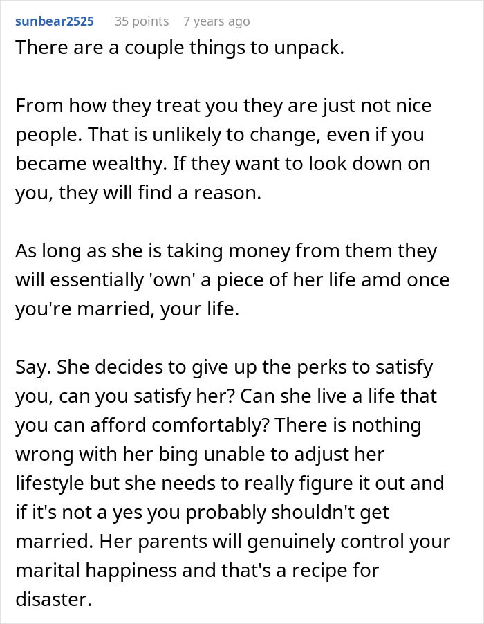 Guy Can’t Handle Being With Girlfriend’s Rich Family Who Thinks He’s A Complete Loser