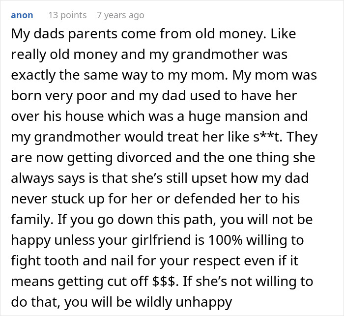 Guy Can’t Handle Being With Girlfriend’s Rich Family Who Thinks He’s A Complete Loser