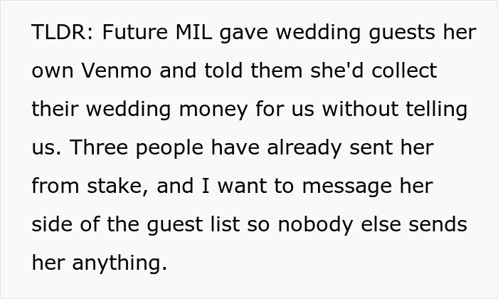 Aunt&rsquo;s Concerned Text Exposes MIL Who Seemed To Be Scamming Wedding Guests To Pay For Rehearsal Dinner