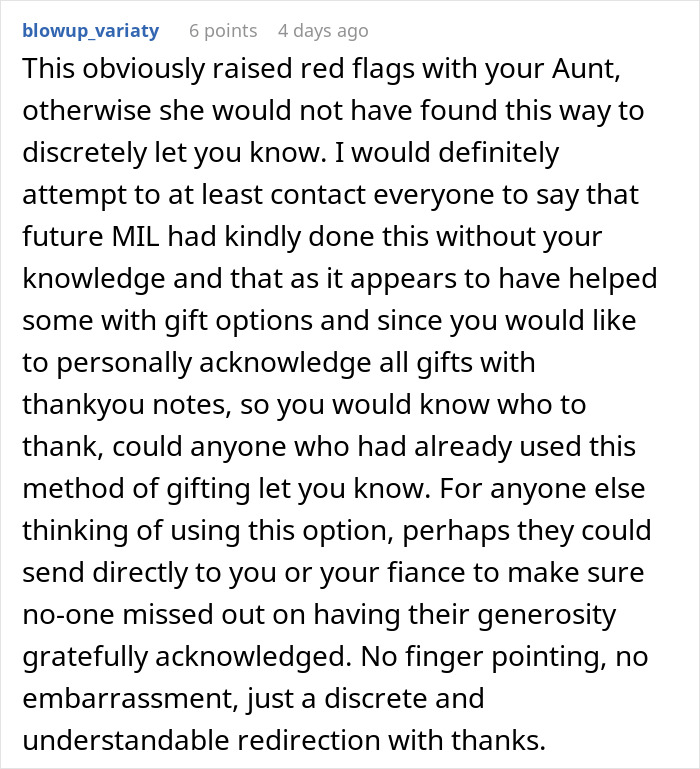 Aunt&rsquo;s Concerned Text Exposes MIL Who Seemed To Be Scamming Wedding Guests To Pay For Rehearsal Dinner