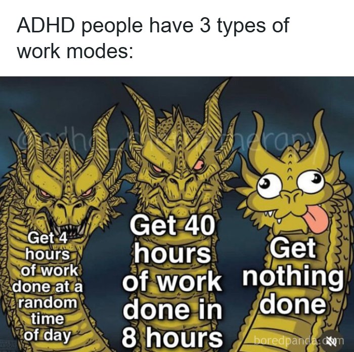 98 Funny ADHD Memes That Explain What It’s Really Like Better Than Any Long Explanation Ever Could