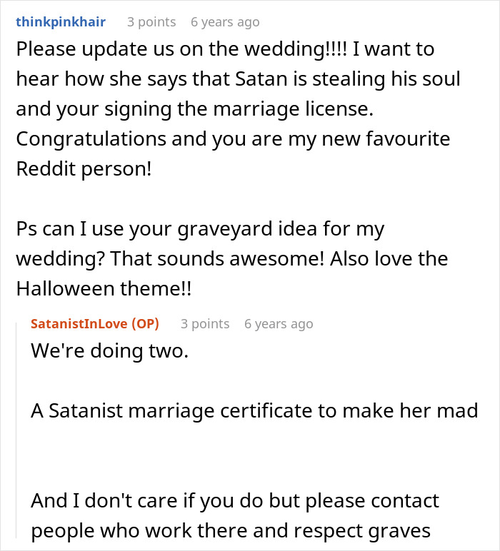 MIL Comes To Gothic Halloween Wedding Dressed In White, Makes A Scene When They Ask If Anyone Objects MIL Comes To Gothic Halloween Wedding Dressed In White, Makes A Scene When They Ask If Anyone Objects