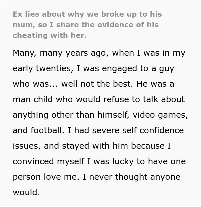 Woman Takes Petty Revenge Against Ex-Fiancé Who Lied About The Real Reason Their Engagement Fell Apart Woman Takes Petty Revenge Against Ex-Fiancé Who Lied About The Real Reason Their Engagement Fell Apart