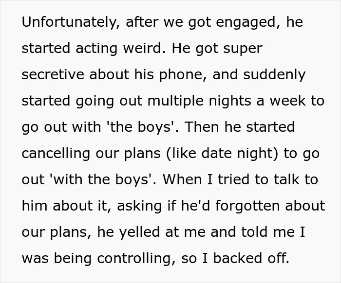 Woman Takes Petty Revenge Against Ex-Fiancé Who Lied About The Real Reason Their Engagement Fell Apart Woman Takes Petty Revenge Against Ex-Fiancé Who Lied About The Real Reason Their Engagement Fell Apart