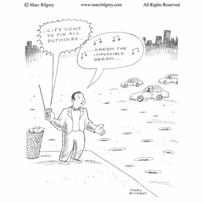 In Just One Panel, Marc Bilgrey Delivers 37 New Cartoons Packed With Sharp Wit And Humor