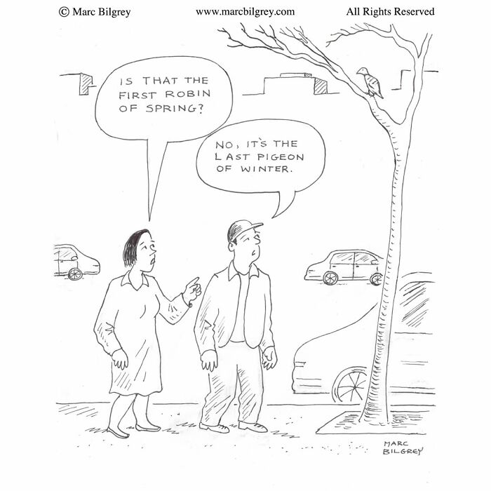 In Just One Panel, Marc Bilgrey Delivers 37 New Cartoons Packed With Sharp Wit And Humor