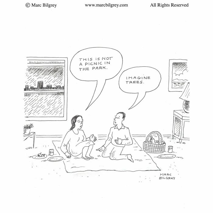 In Just One Panel, Marc Bilgrey Delivers 37 New Cartoons Packed With Sharp Wit And Humor