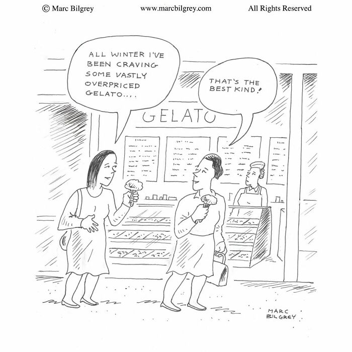 In Just One Panel, Marc Bilgrey Delivers 37 New Cartoons Packed With Sharp Wit And Humor